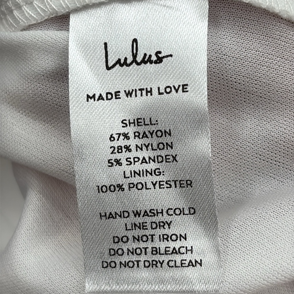 Lulus How Much I Care Ivory Off-the-Shoulder Midi Dress size S NWT - Picture 10 of 13
